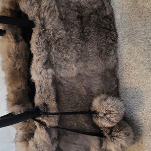 Danier  Leather Fur Bag